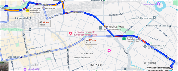 Anfahrt Mautkeller Auto 1